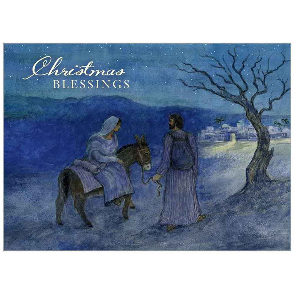 Card-Boxed-Christmas-Mary And Joseph (Luke 2:11 KJV) (Box Of 20)