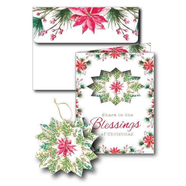 Card-Boxed-Blessings w/Ornament (Box Of 8)
