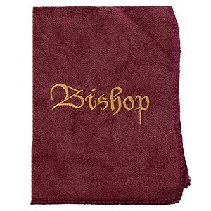 Pastor Towel-Bishop-Burgundy Microfiber