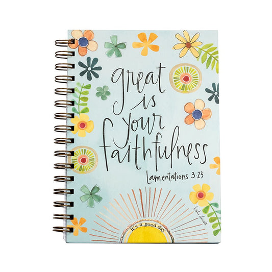 Journal-Wirebound-Great Is Your Faithfulness (8.5" x 6.5")