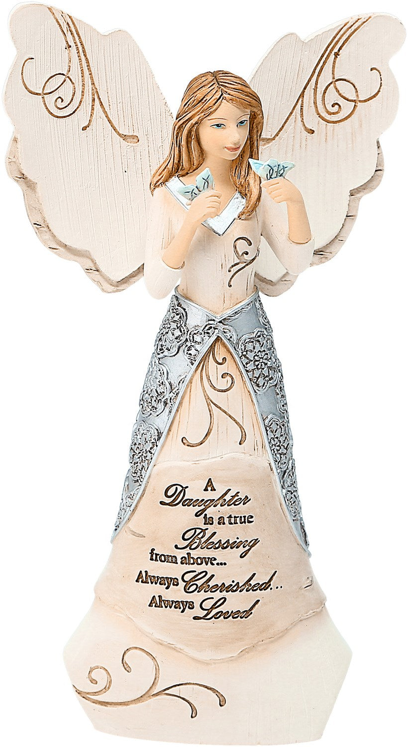 Figurine-Angel-A Daughter Is A True Blessing... (6")