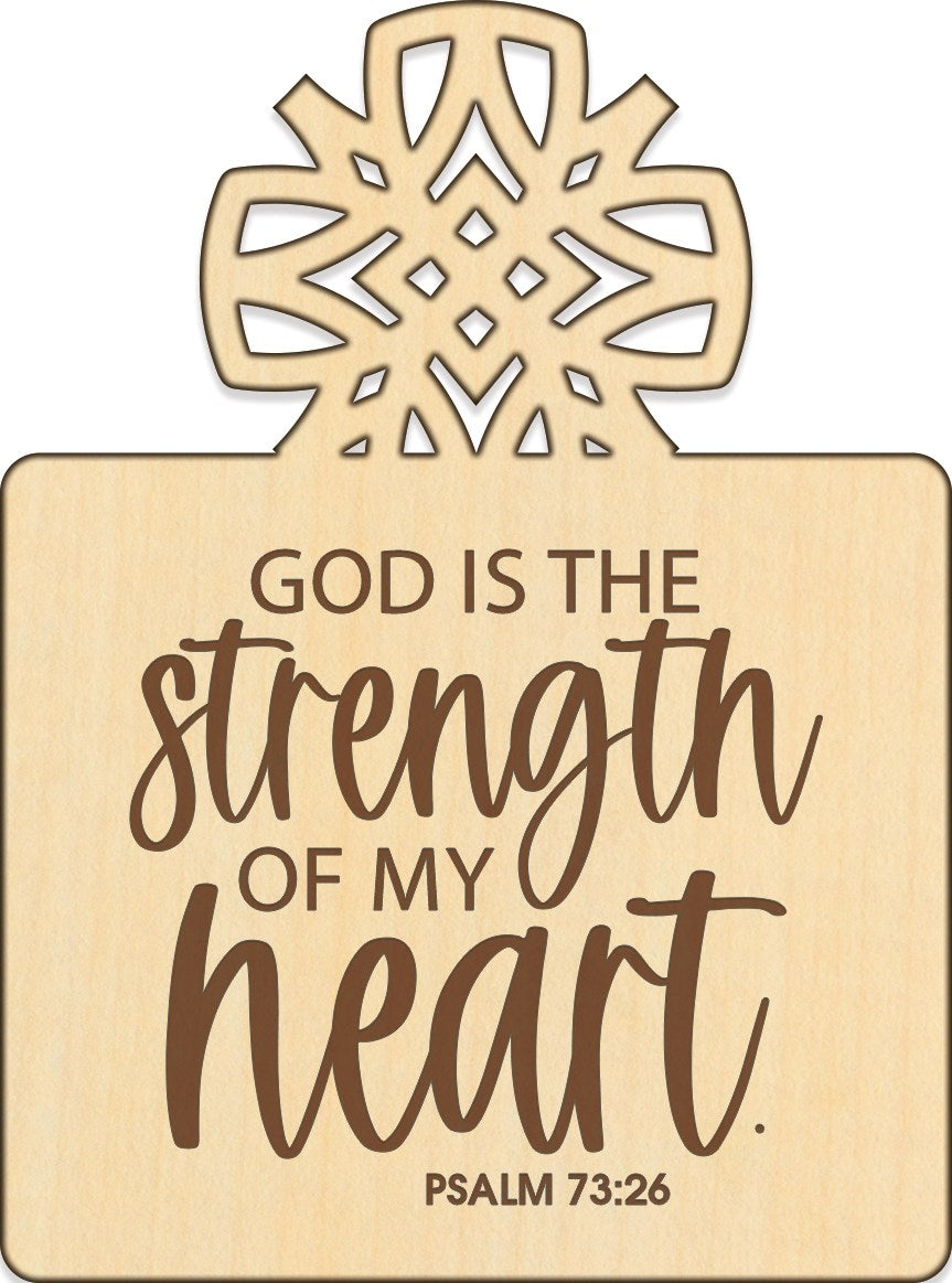 Magnet-Wood Workz-God Is The Strength (3" x 4")