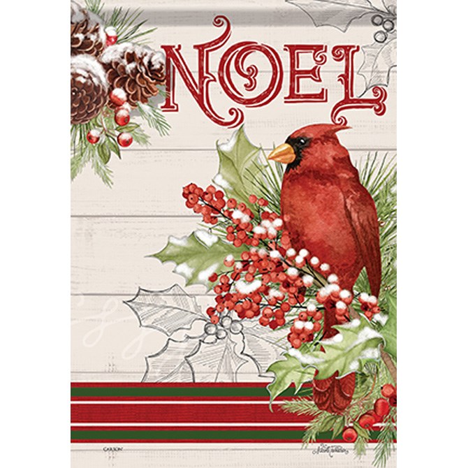 Flag-Garden-Dura Soft-Noel Cardinal (12.5" x 18")