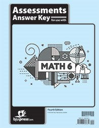 Math 6 Assessments Answer Key (4th Edition)