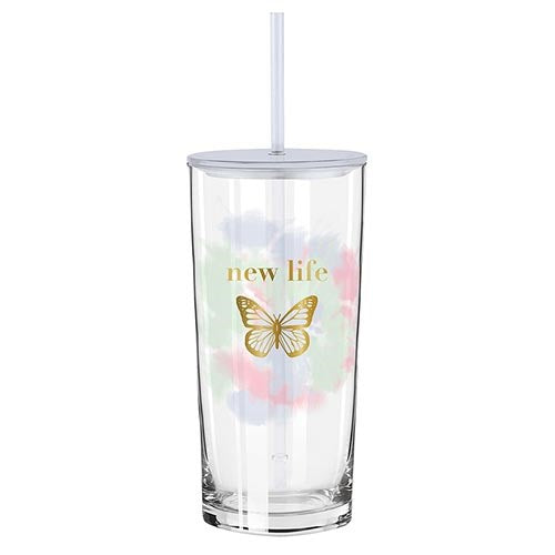 Glass Tumbler-New Life (20 Oz)