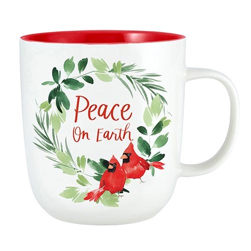 Mug-Peace On Earth/Cardinal (14 Oz)
