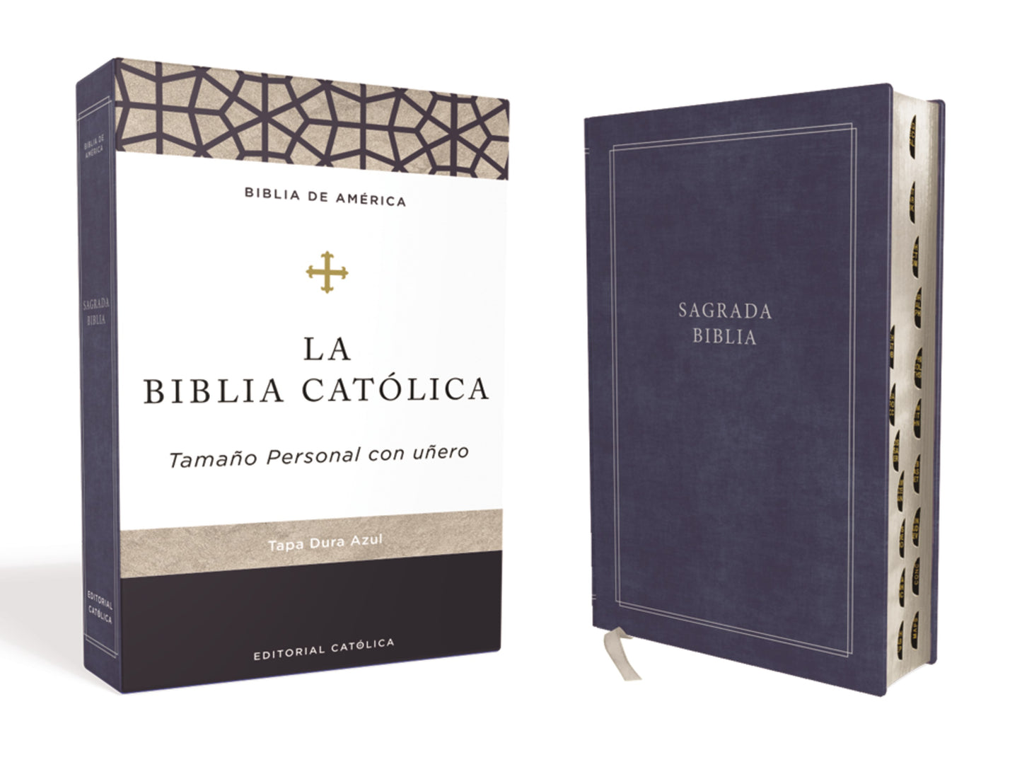 LBLA Biblia Catolica Tamano Personal (Catholic Bible Personal Size)-Hardcover Indexed