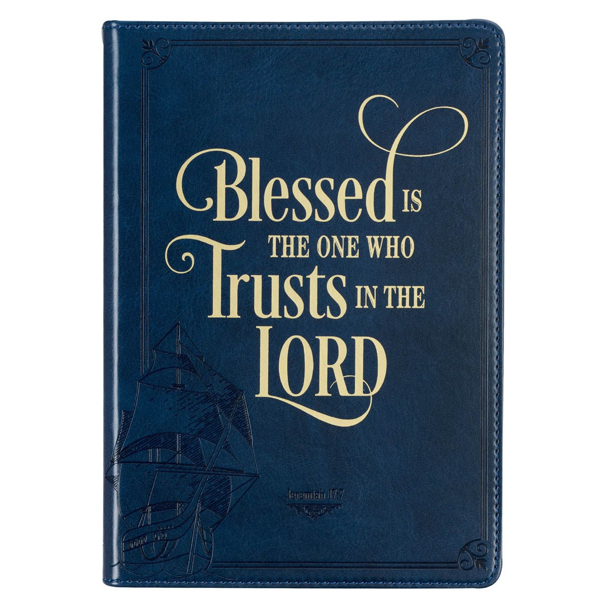 Journal-Classic LuxLeather-Blessed is the One Who Trusts Jer. 17:7