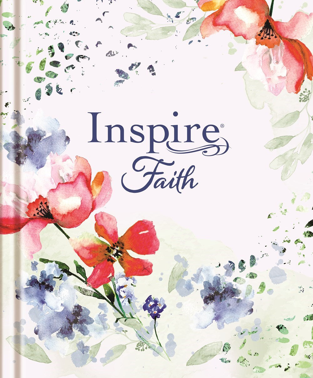 NLT Inspire Faith Bible/Large Print Filament Enabled-Wildflower Meadow Hardcover