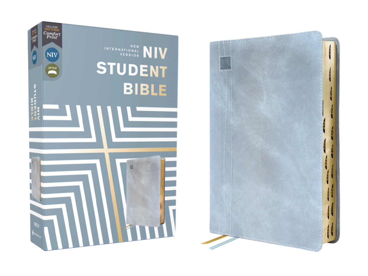 NIV Student Bible (Comfort Print)-Teal Leathersoft Indexed