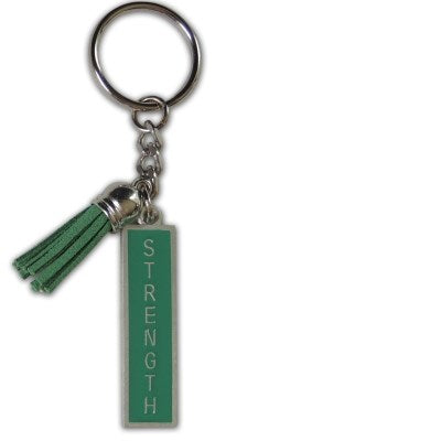 Keyring-Strength w/Tassel