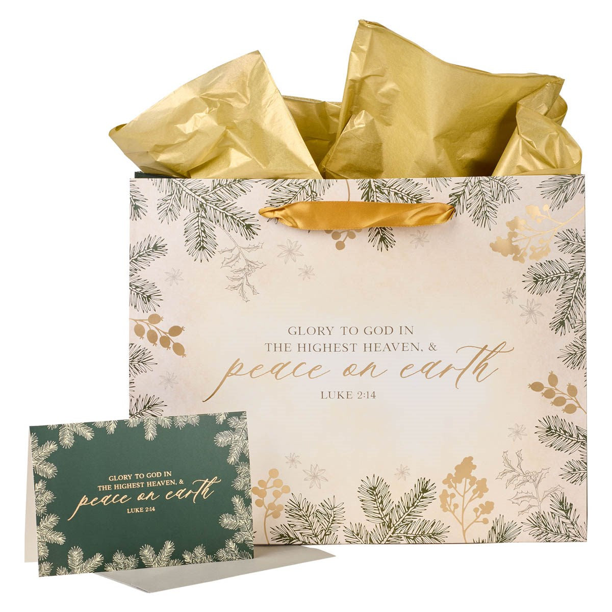 Gift Bag w/Card-Large Landscape-Glory To God In The Highest
