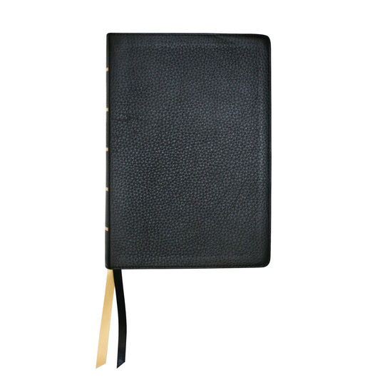 NASB 1995 Large Print Wide Margin Bible-Black Paste-Down Cowhide Leather