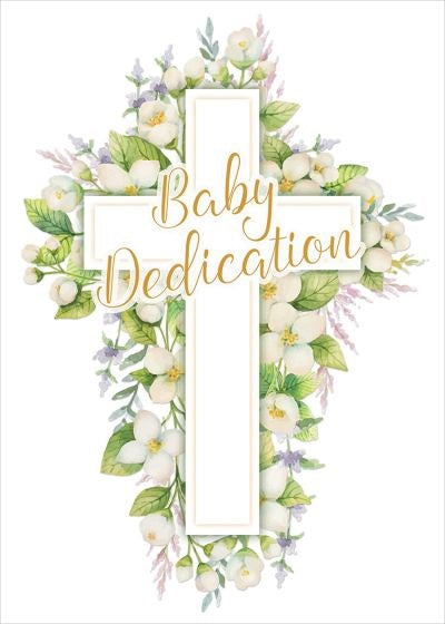 Certificate-Baby Dedication (5x7 Foil Embossed) (Pack Of 6)