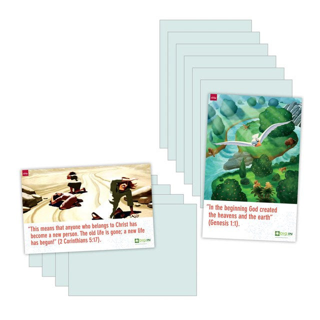 Dig In-Bible In One Year Bible Verse Posters (Set Of 12)
