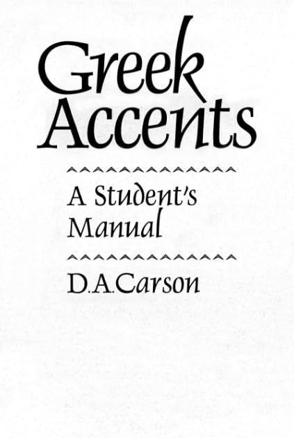 Greek Accents