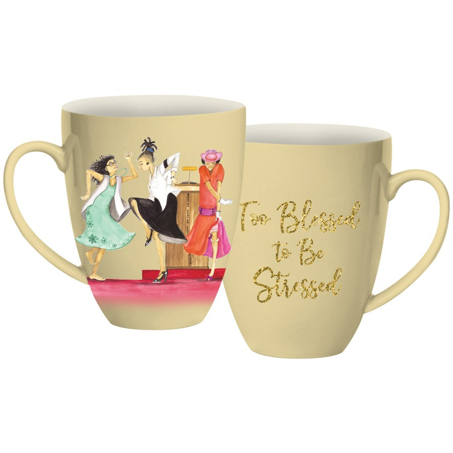 Mug-Too Blessed To Be Stressed (15 Oz)