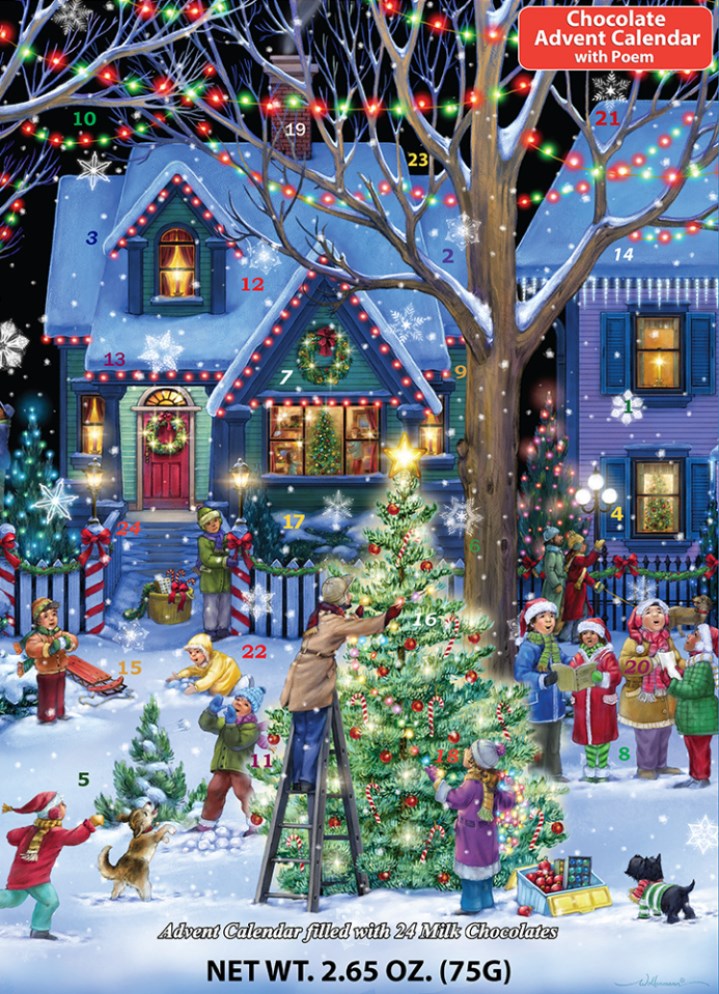 Chocolate Advent Calendar-Christmas Cheer (10 x 13.75)