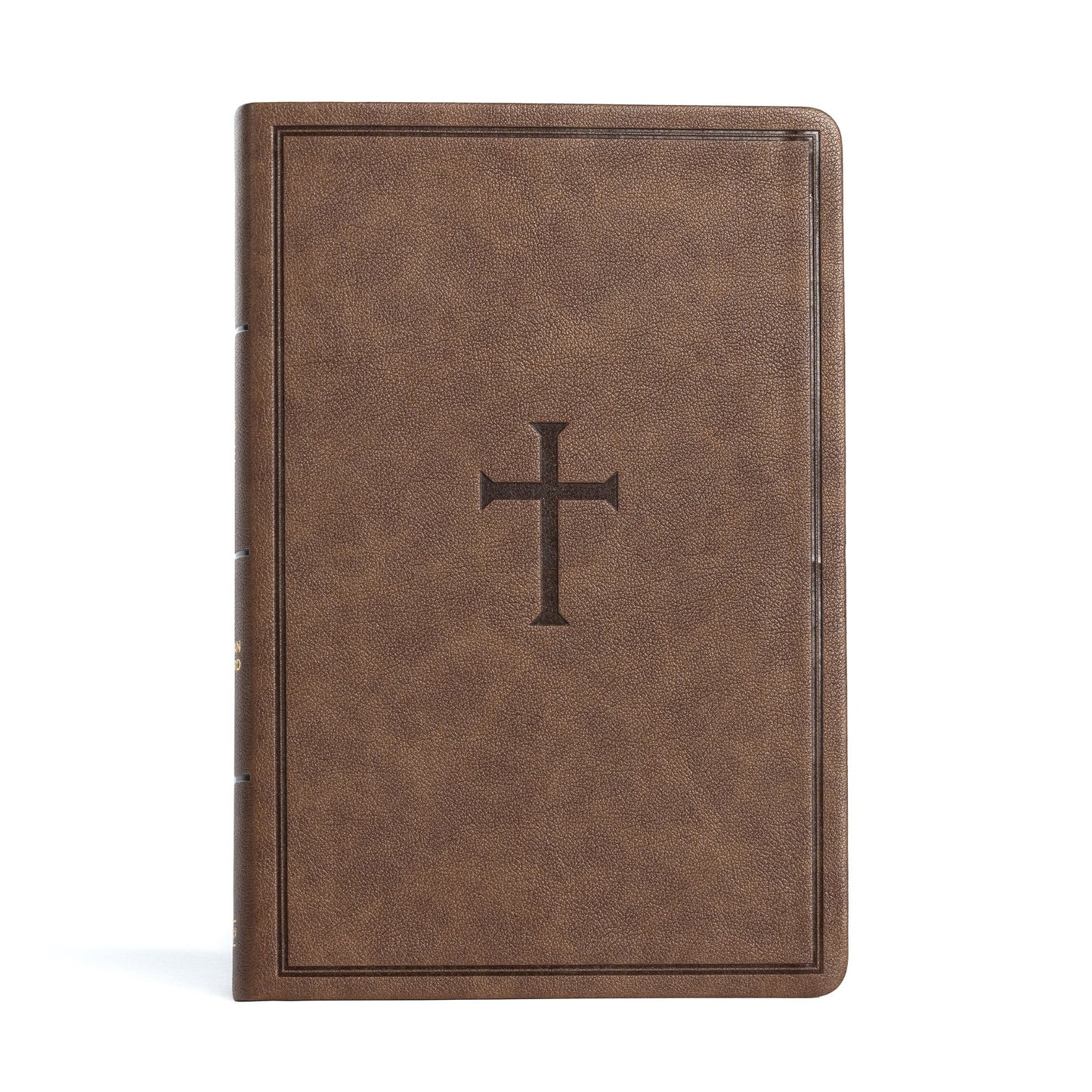 CSB Giant Print Reference Bible-Brown LeatherTouch