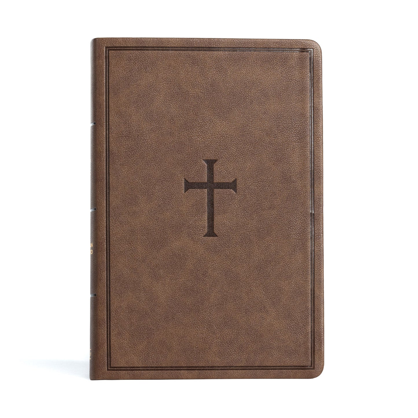 CSB Giant Print Reference Bible-Brown LeatherTouch Indexed