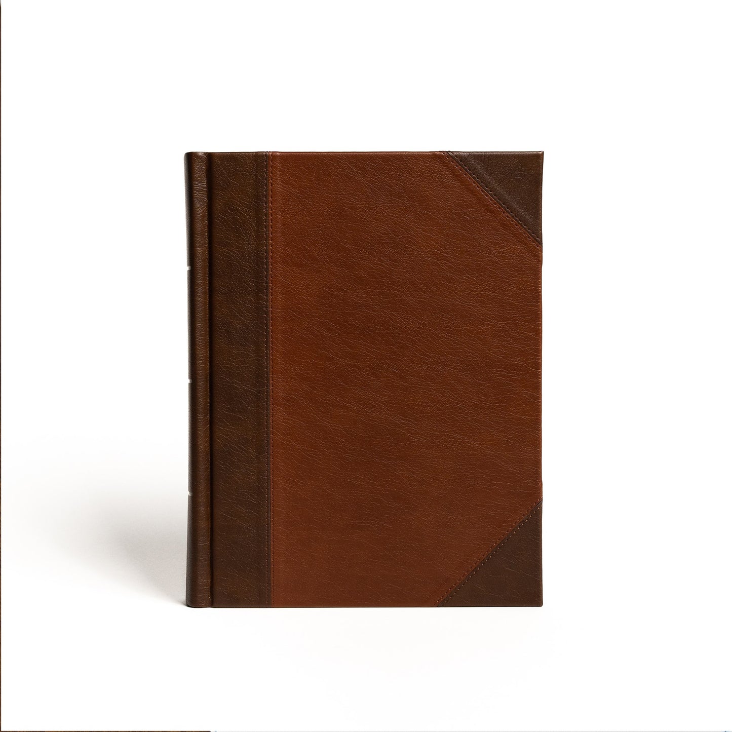 CSB Notetaking Bible/Large Print Edition-Brown/Tan LeatherTouch