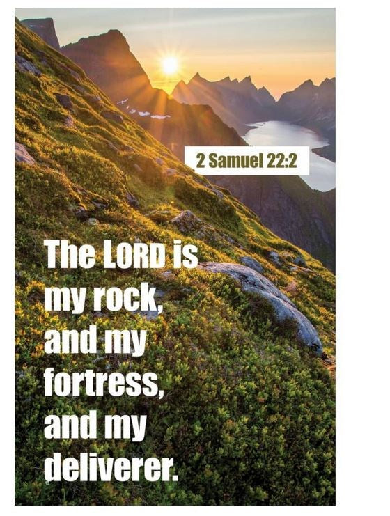 Bulletin-The Lord Is My Rock And My Fortress (Pack Of 100)