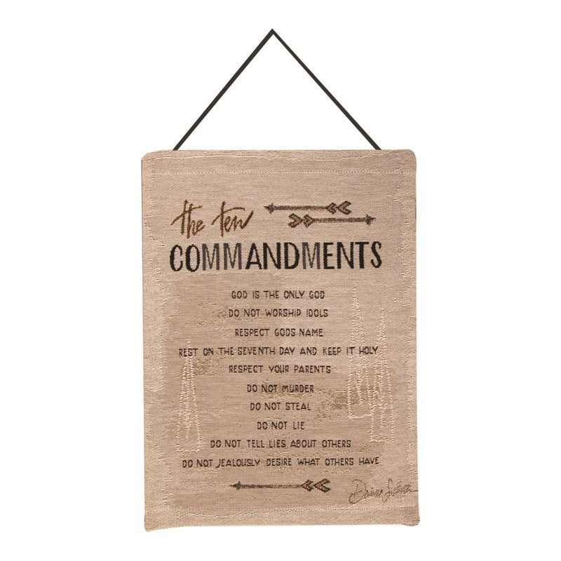 Bannerette-Ten Commandments (Tapestry) (13" x 18")