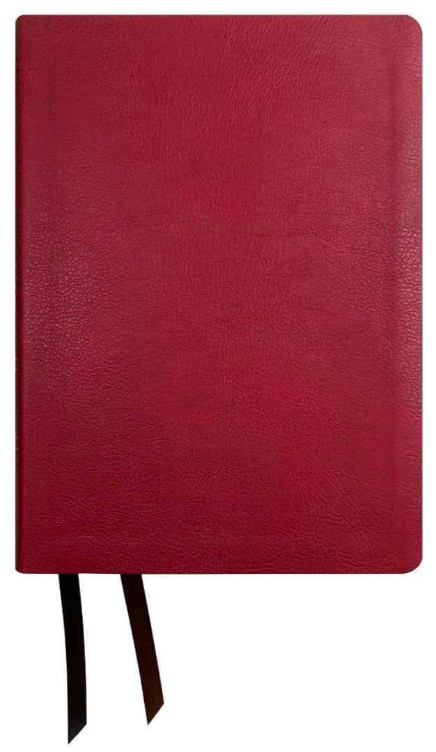 NASB 2020 Wide Margin Reference Bible-Maroon Leathertex