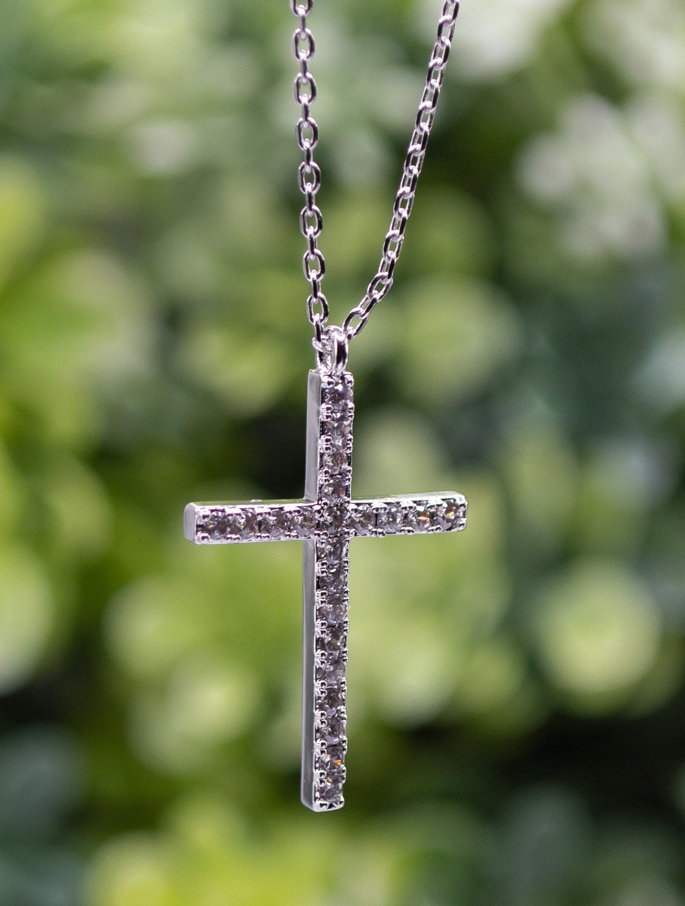 Necklace-Eden Merry-Silver Cross