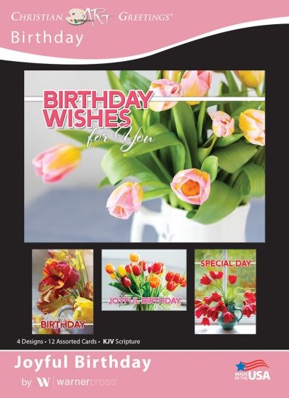 Card-Boxed-Joyful Birthday Assorted (Pack Of 12)
