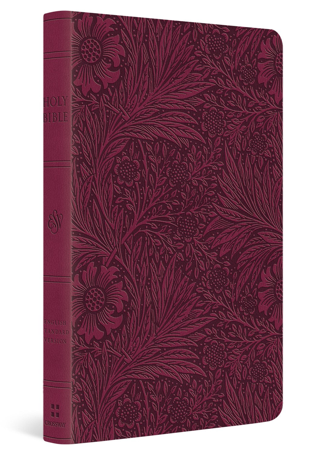 ESV Value Thinline Bible-Raspberry Floral Design TruTone