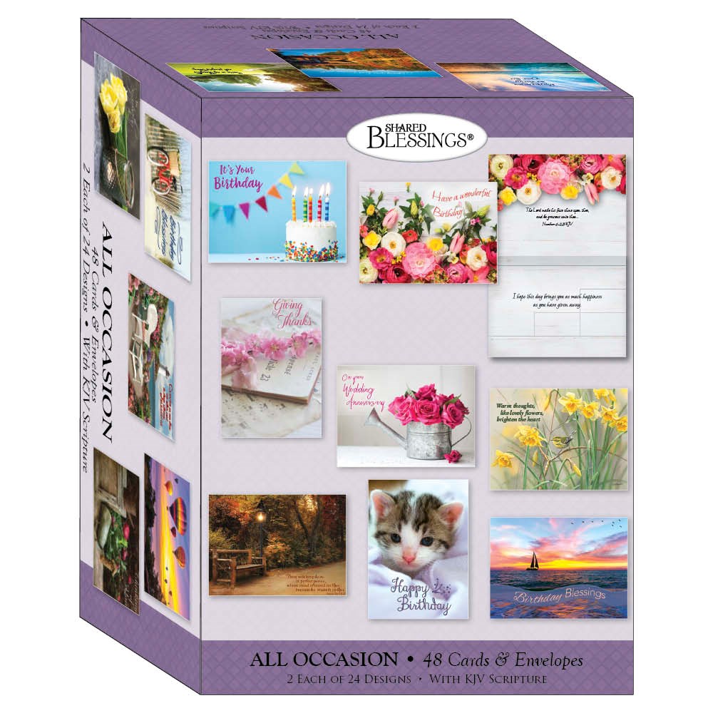 Card-Boxed-Shared Blessings-Value All Occasion Assortment-B (Box Of 48)