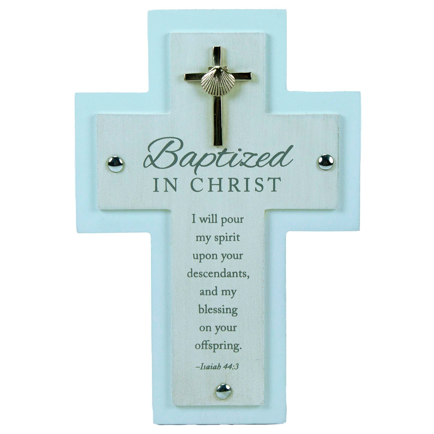 Cross-Baptized In Christ-Blue