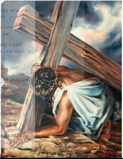 Frameless Canvas-At The Cross (10 x 14)