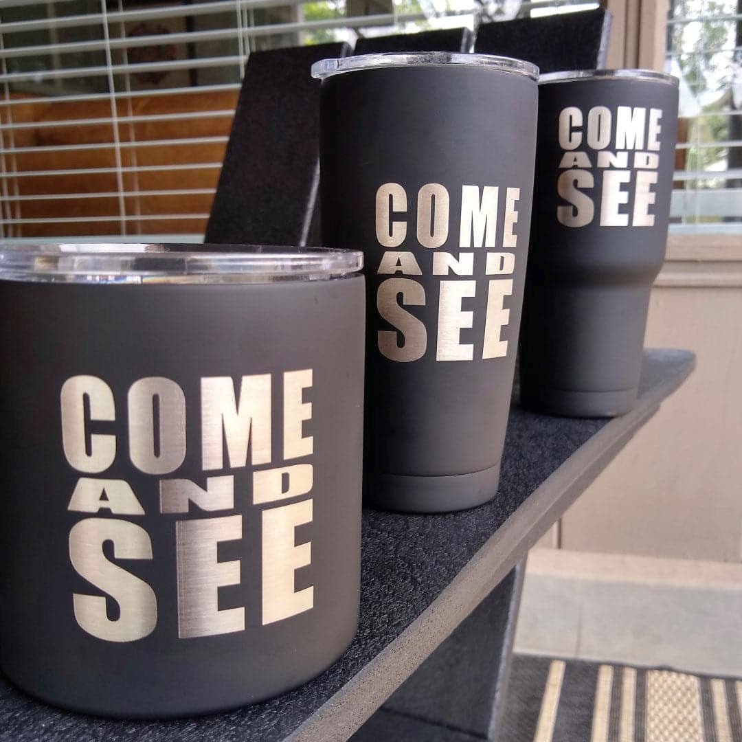 Tumbler-Come And See-The Chosen-Stainless Steel-Black-30 oz