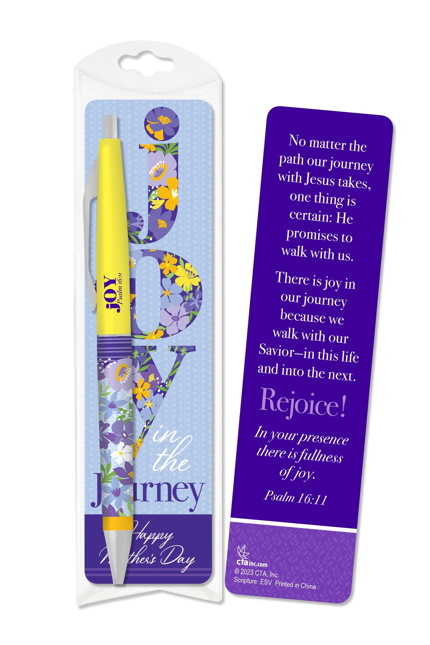 Gift Set-Joy In The Journey/Mothers Day (Psalm 16:11) w/Pen & Bookmark