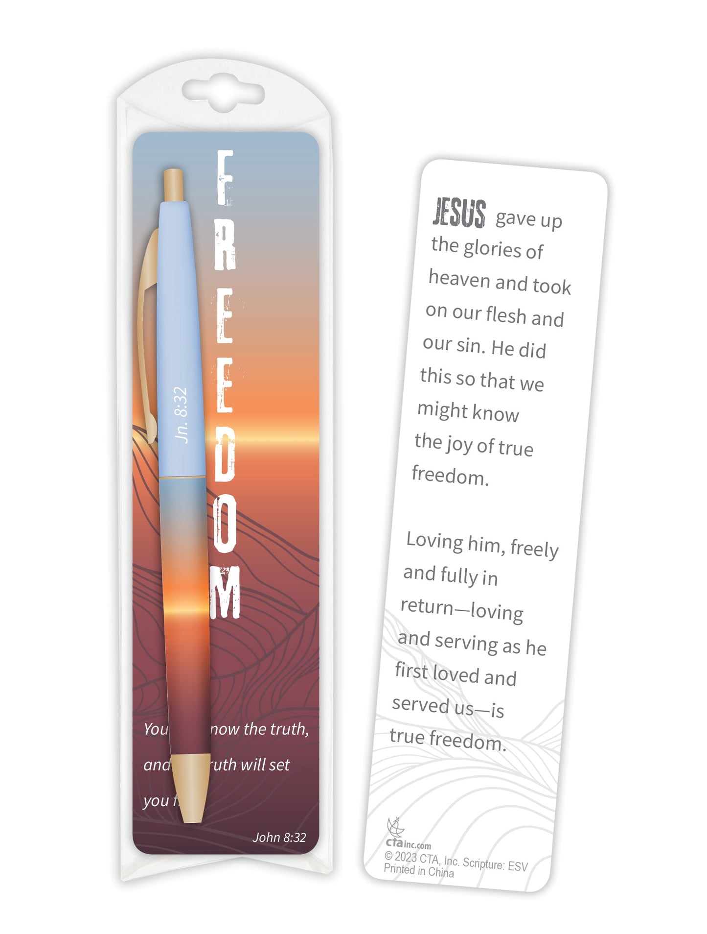 Gift Set-Set Free (ESV) w/Bookmark & Pen