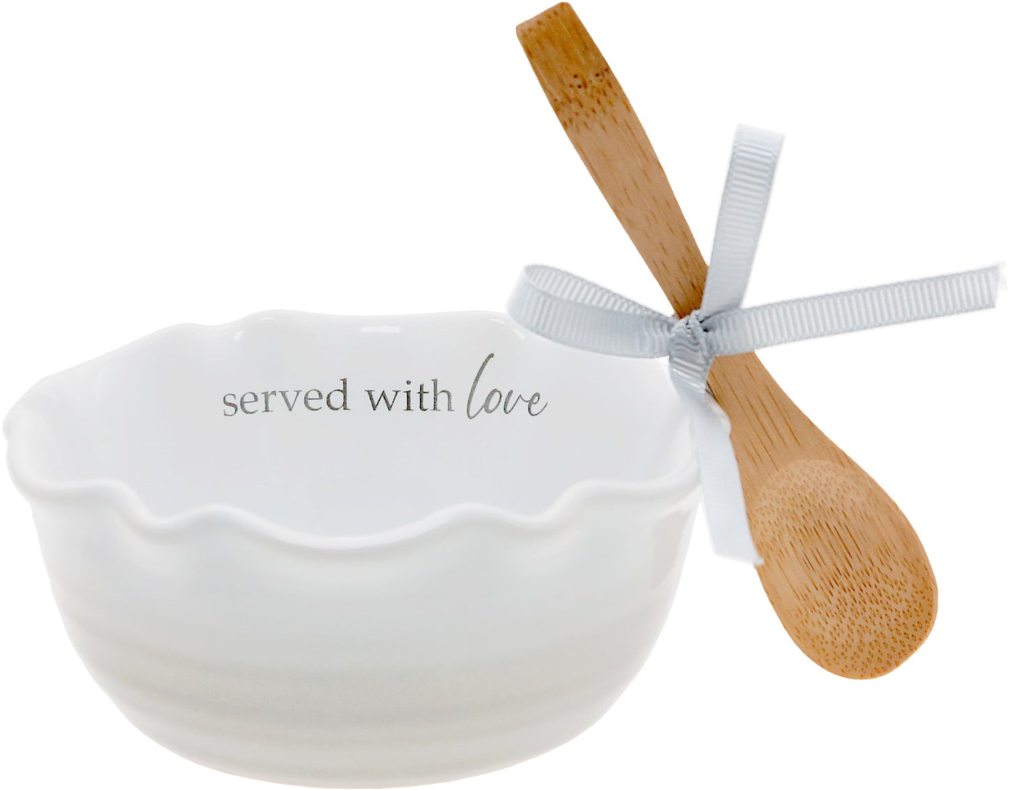 Bowl-Served With Love-4.5" With Bamboo Spoon