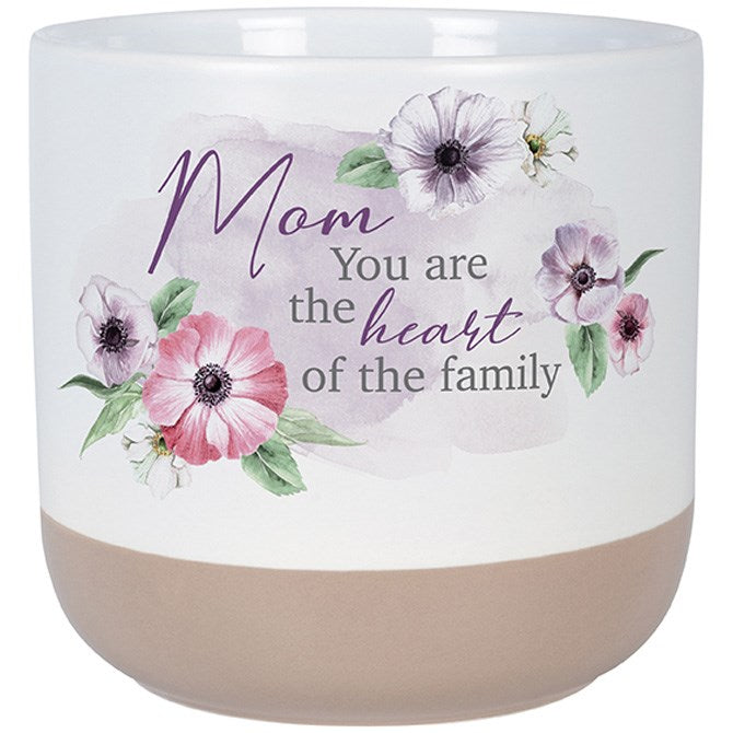 Planter-Mom You Are The Heart Of The Family (5.25" x 5.5"D") (Pack Of 2)