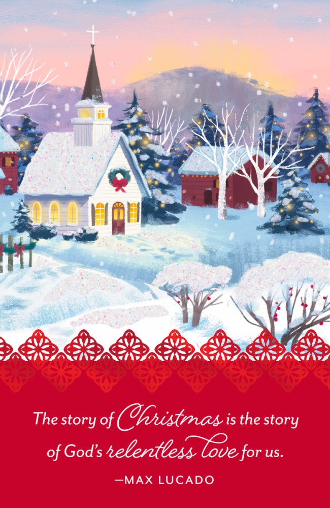Boxed Card-Christmas-Max Lucado Christmas Village (Box Of 18)