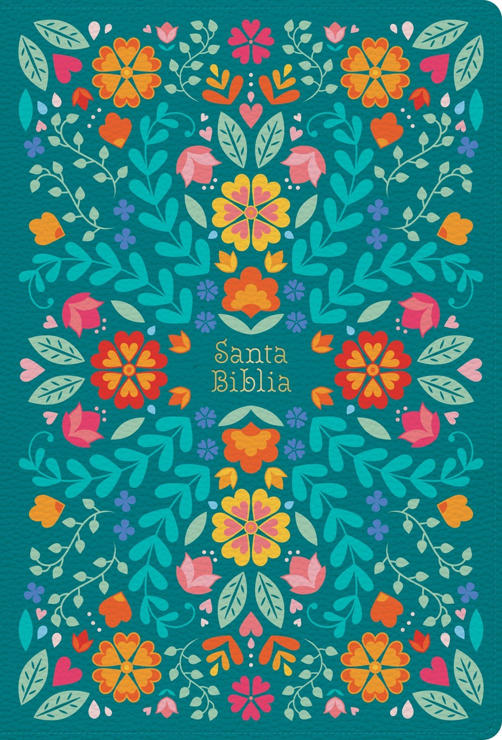 RVR 1960 Biblia Letra Grande Tamano Manual Edicion 2023 (Hand Size Giant Print)-Floral LeatherTouch