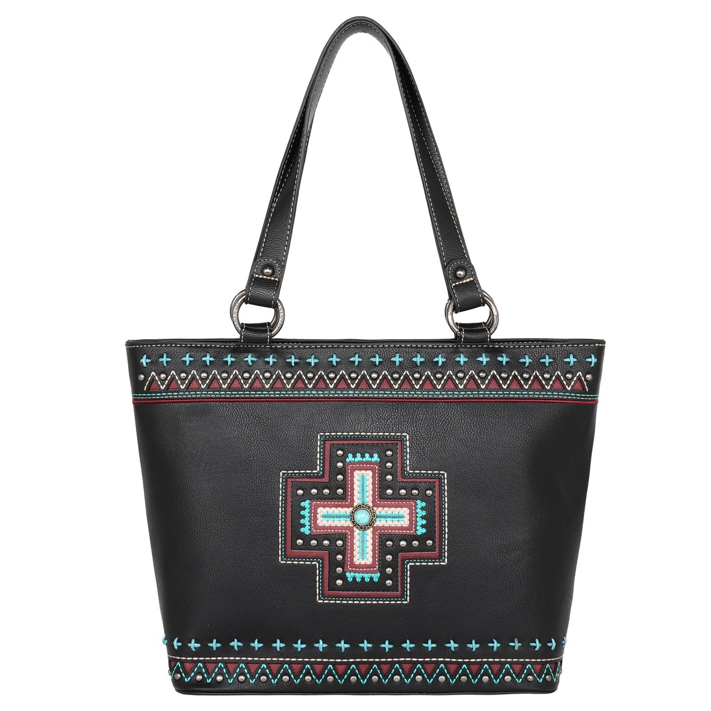 Tote-Aztec Cross (Concealed Carry)-Black