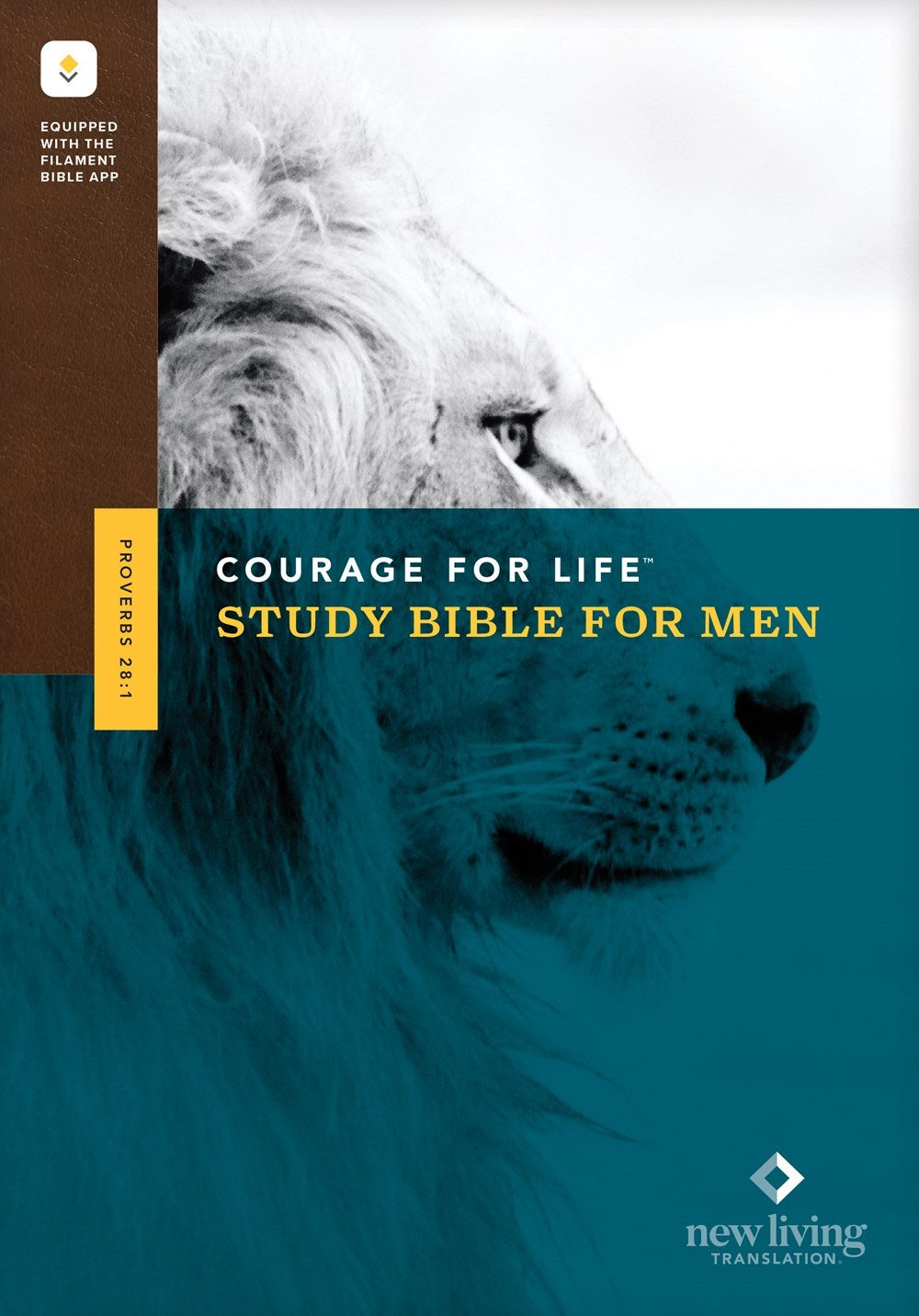NLT Courage For Life Study Bible For Men Filament-Enabled-Hardcover