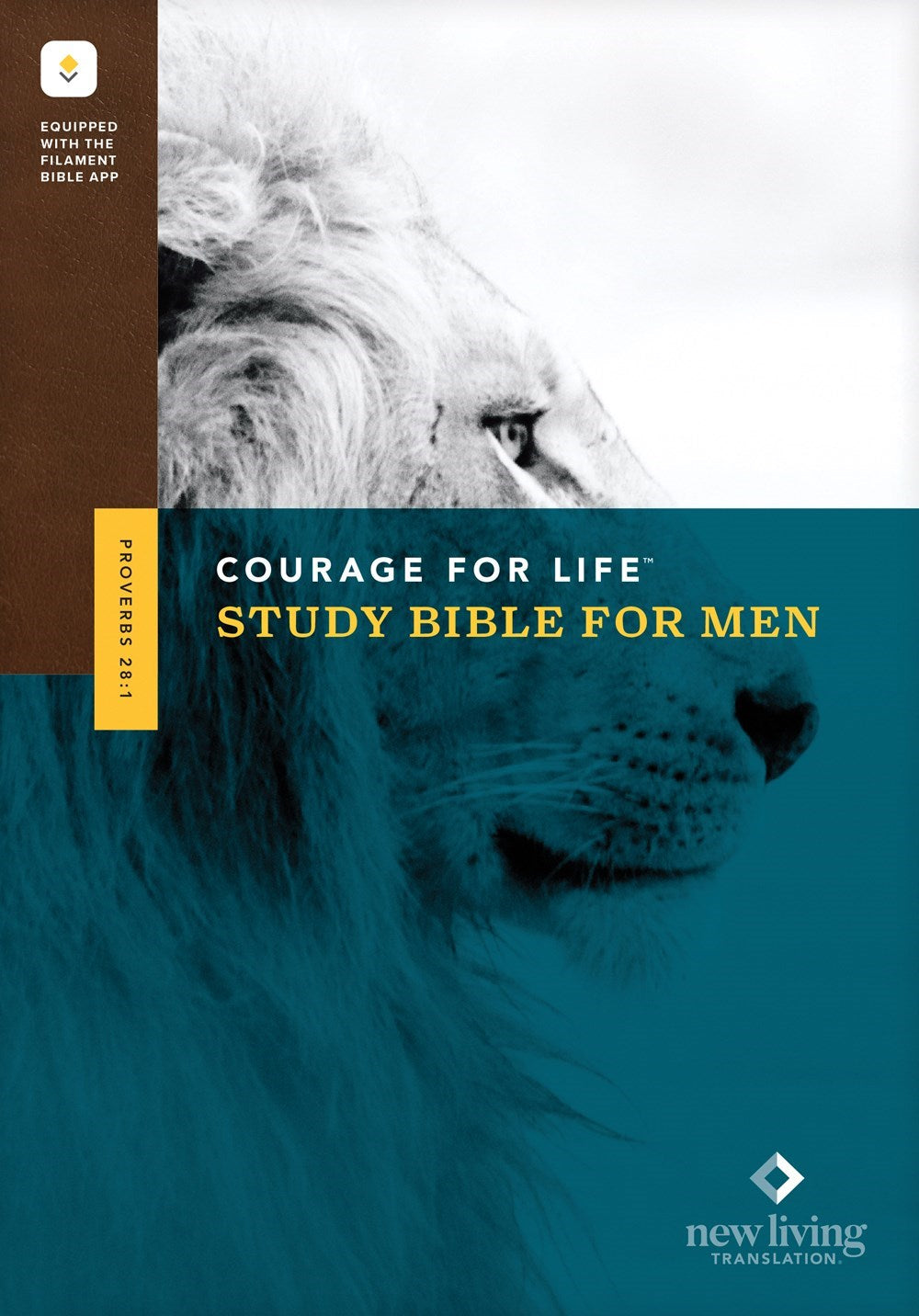 NLT Courage For Life Study Bible For Men Filament-Enabled-Softcover