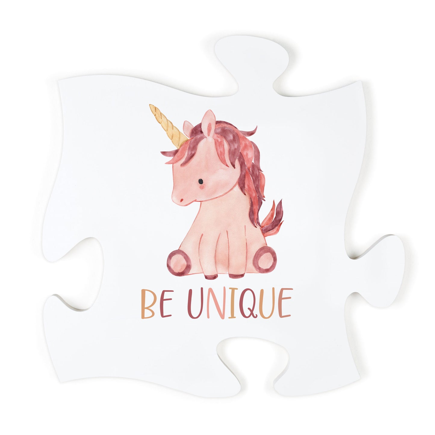 Puzzle Piece-Be Unique-Unicorn (12 x 12)