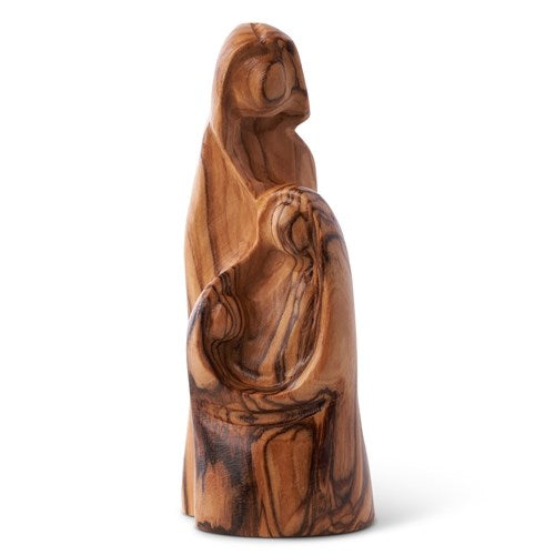 Figurine-Olivewood-Holy Family-Modern (5")