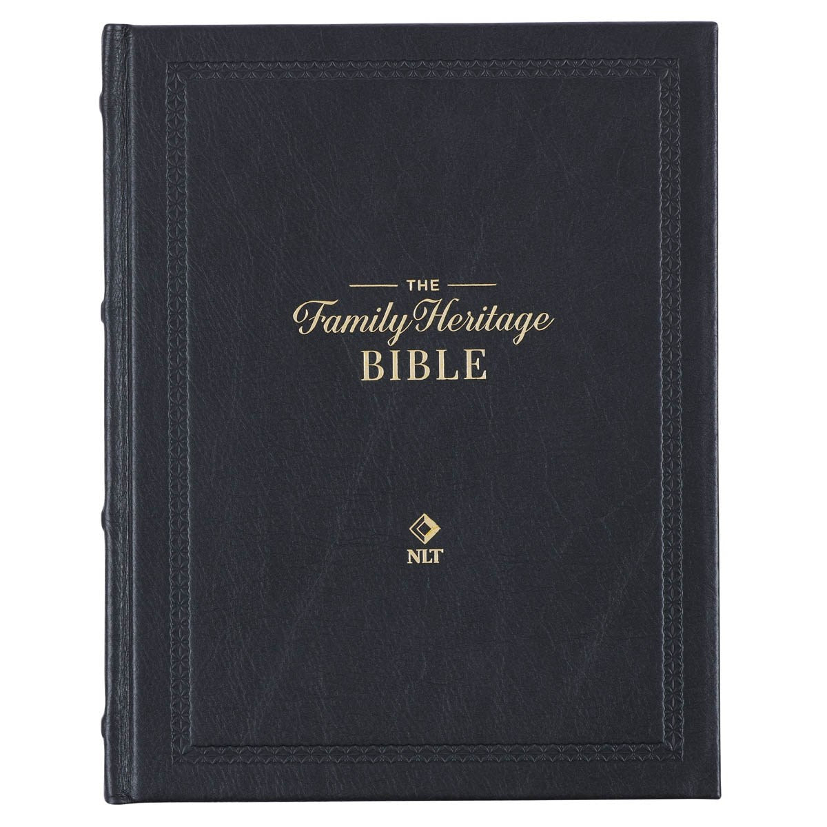 NLT Family Heritage Bible-Black Hardcover Full-Grain Leather