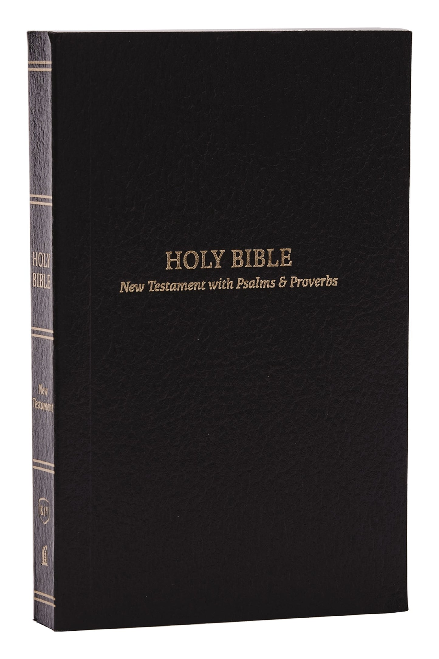 KJV Pocket New Testament With Psalms And Proverbs (Comfort Print)-Black Softcover