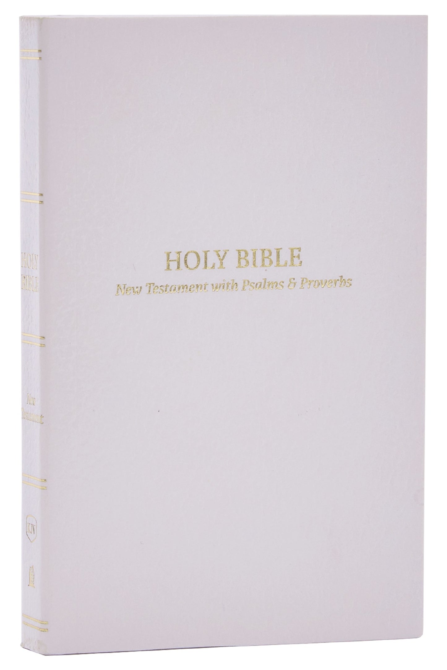 KJV Pocket New Testament With Psalms And Proverbs (Comfort Print)-White Softcover