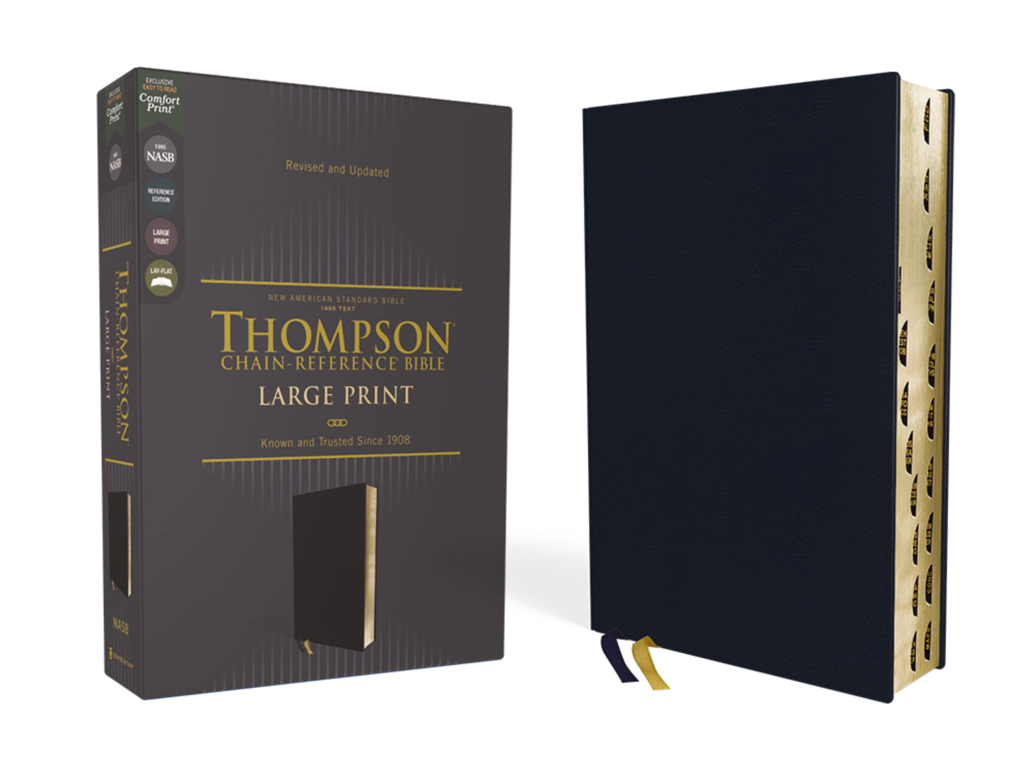 NASB 1995 Thompson Chain-Reference Bible/Large Print (Comfort Print)-Navy Leathersoft Indexed